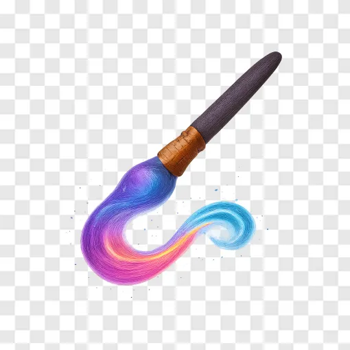 Magical Paintbrush PNG Transparent Image