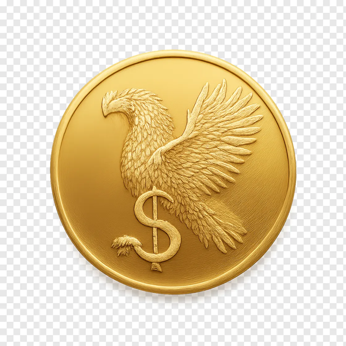 Gold Coin PNG Transparent Background