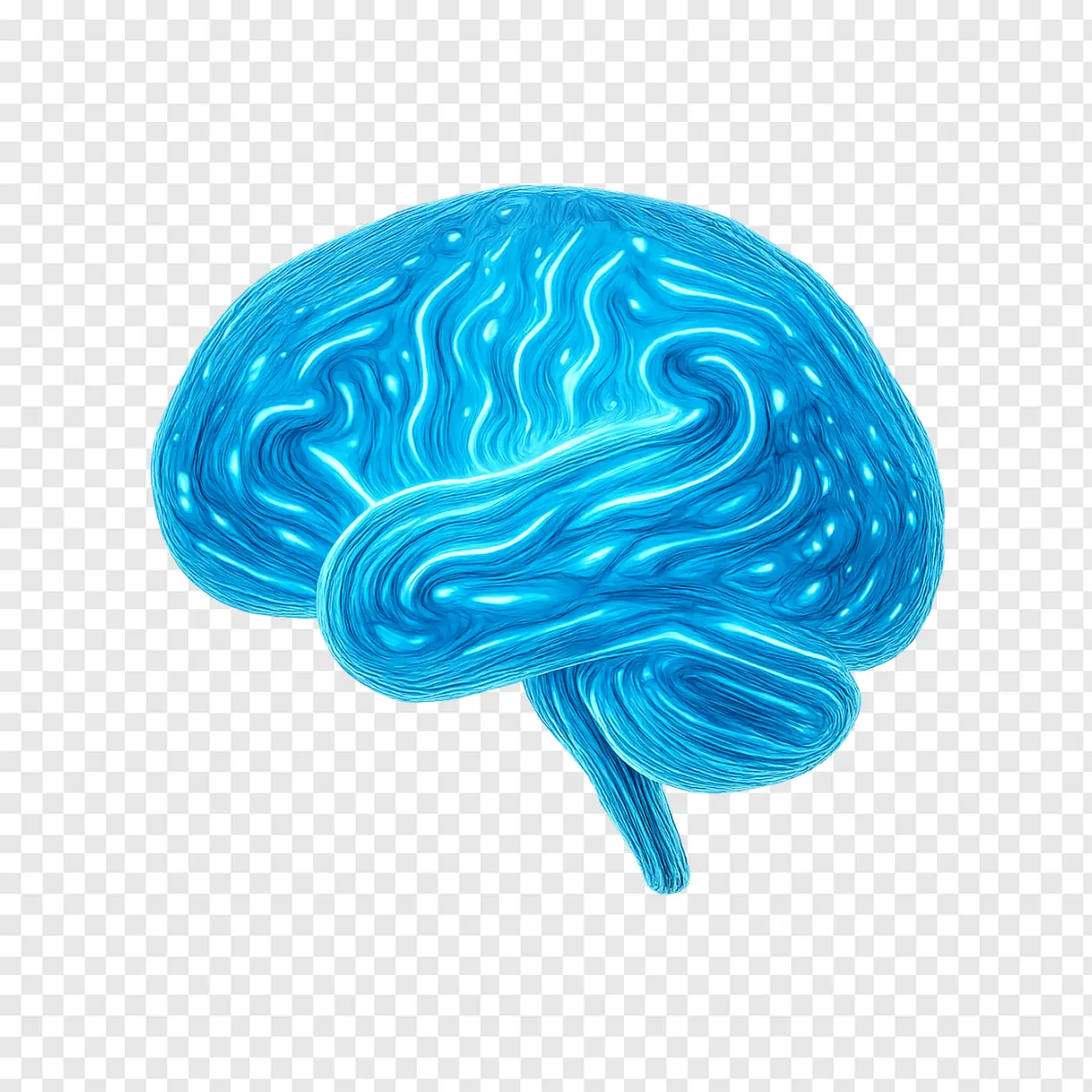 Futuristic AI Neural Network PNG Graphic