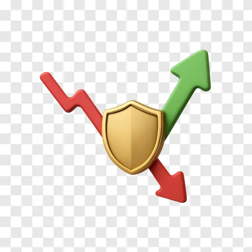 Stock Market Crash And Financial Protection PNG