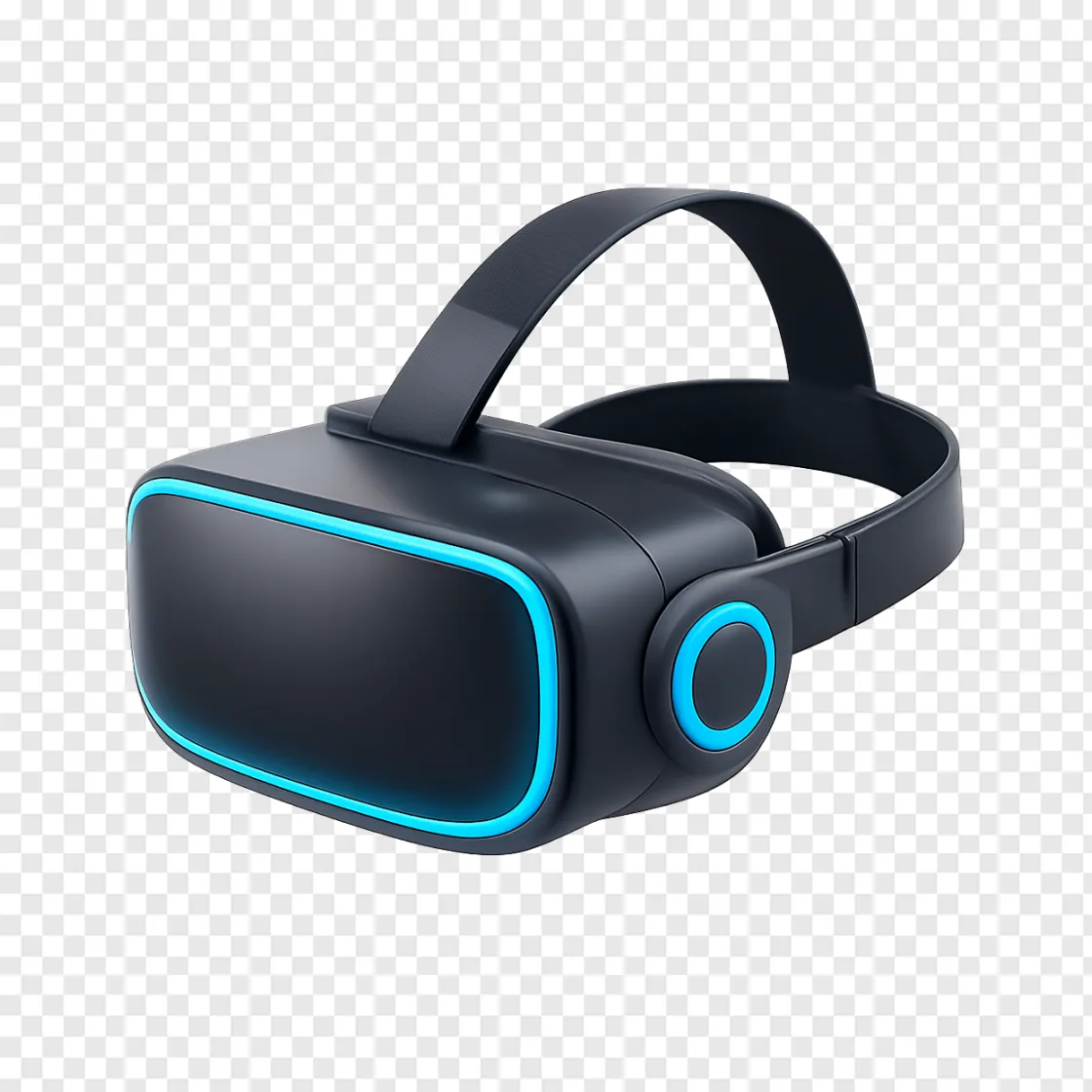 Futuristic VR Headset PNG Transparent Image