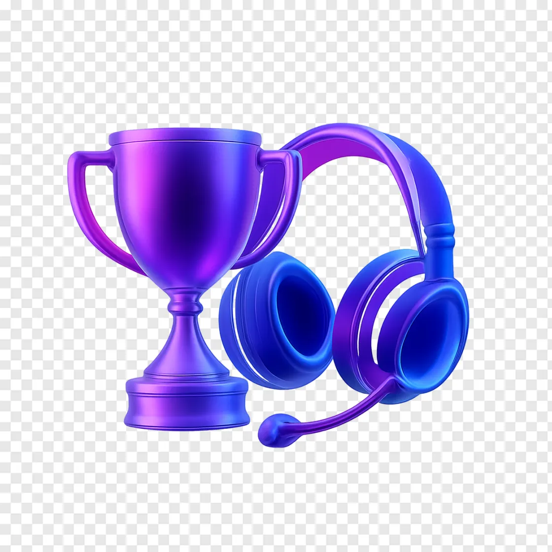 Esports Trophy PNG For Gaming Streams