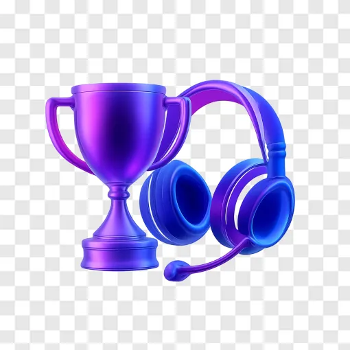 Esports Trophy PNG For Gaming Streams