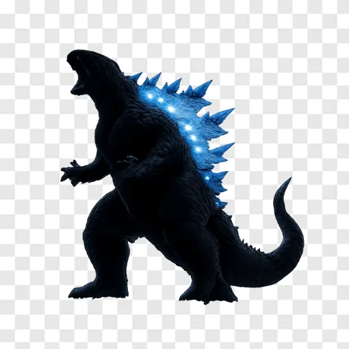 Godzilla Monster Silhouette Transparent Background PNG