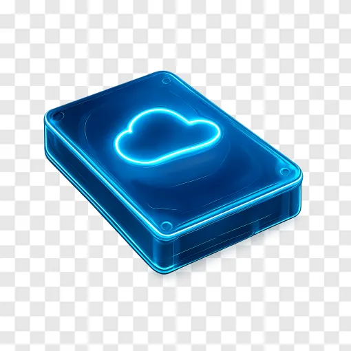 Unlimited Storage Tech Icon PNG For Free Download
