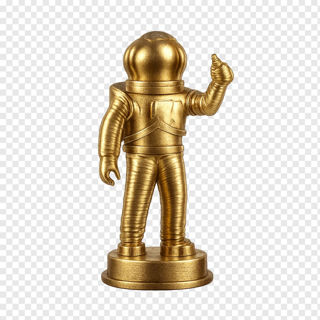 MTV VMA Award Golden Statue Transparent PNG