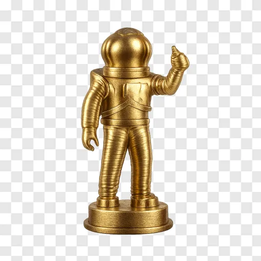 MTV VMA Award Golden Statue Transparent PNG