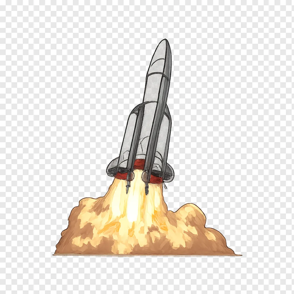 SpaceX Starship Rocket PNG Transparent Background