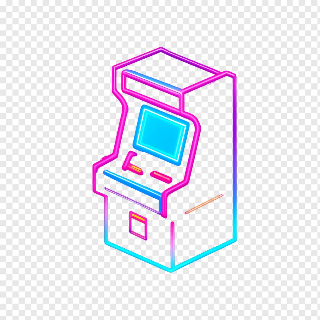 Pixel Arcade Game PNG Free Download