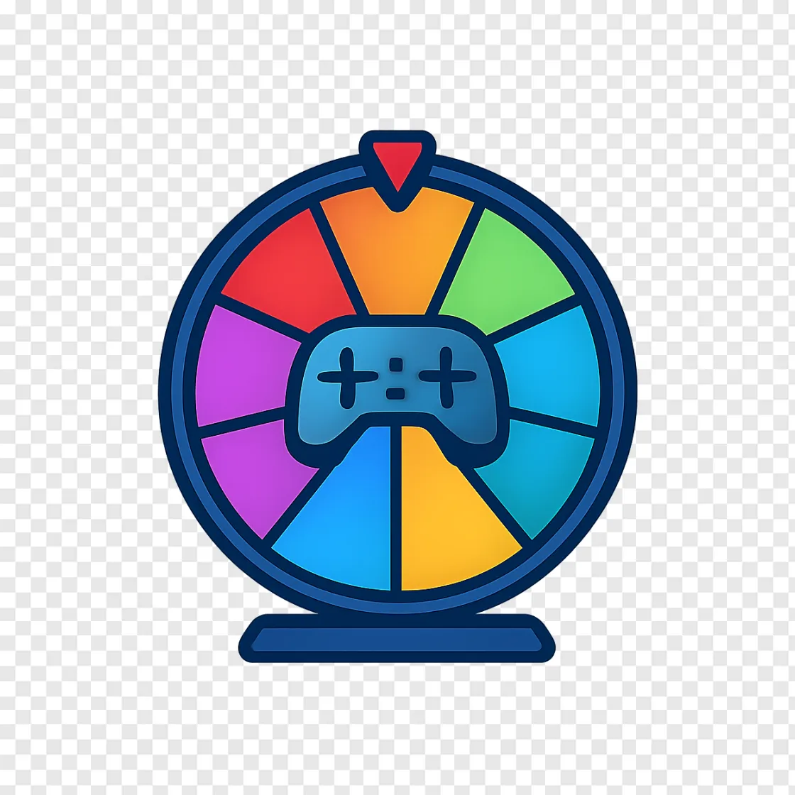 Spinning Prize Wheel Game PNG Transparent Background