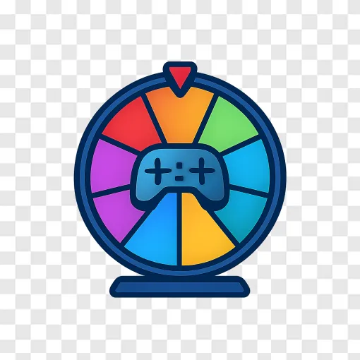 Spinning Prize Wheel Game PNG Transparent Background