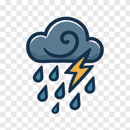 Tropical Storm And Heavy Rain PNG Image