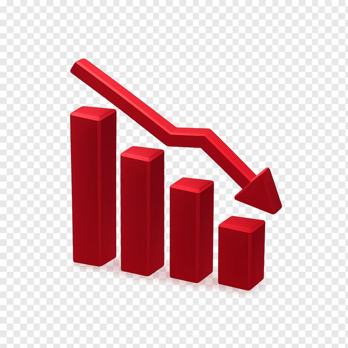 Stock Market Drop PNG Icon