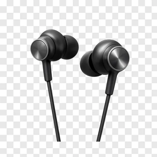 Wired Earbuds PNG Transparent Background