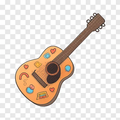 Acoustic Guitar PNG Image For Music Lovers