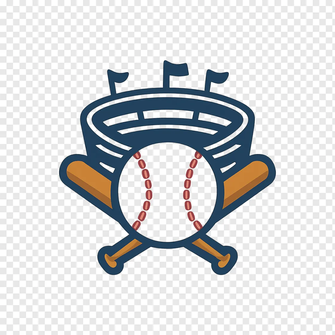 Baseball Stadium Vector PNG Graphic