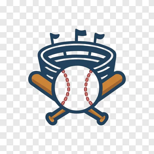 Baseball Stadium Vector PNG Graphic
