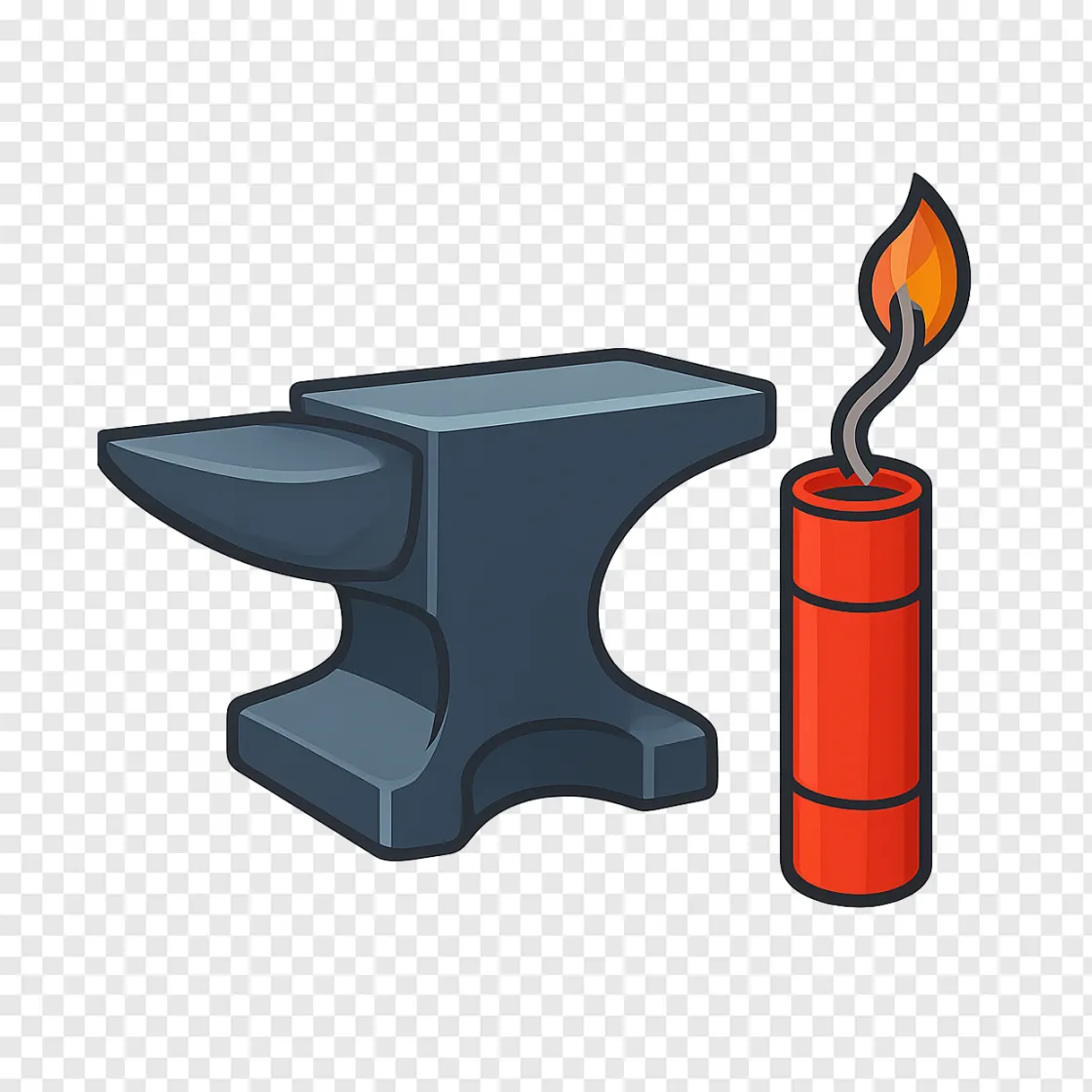 Classic Cartoon Anvil PNG Image For Free Download