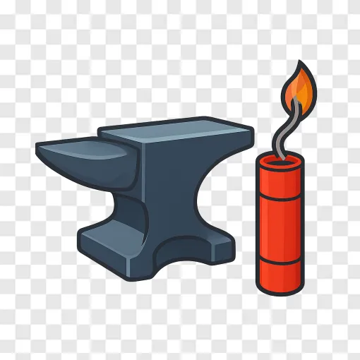 Classic Cartoon Anvil PNG Image For Free Download