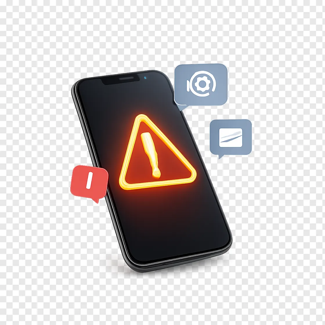 Social Media Warning Icon PNG With Transparent Background