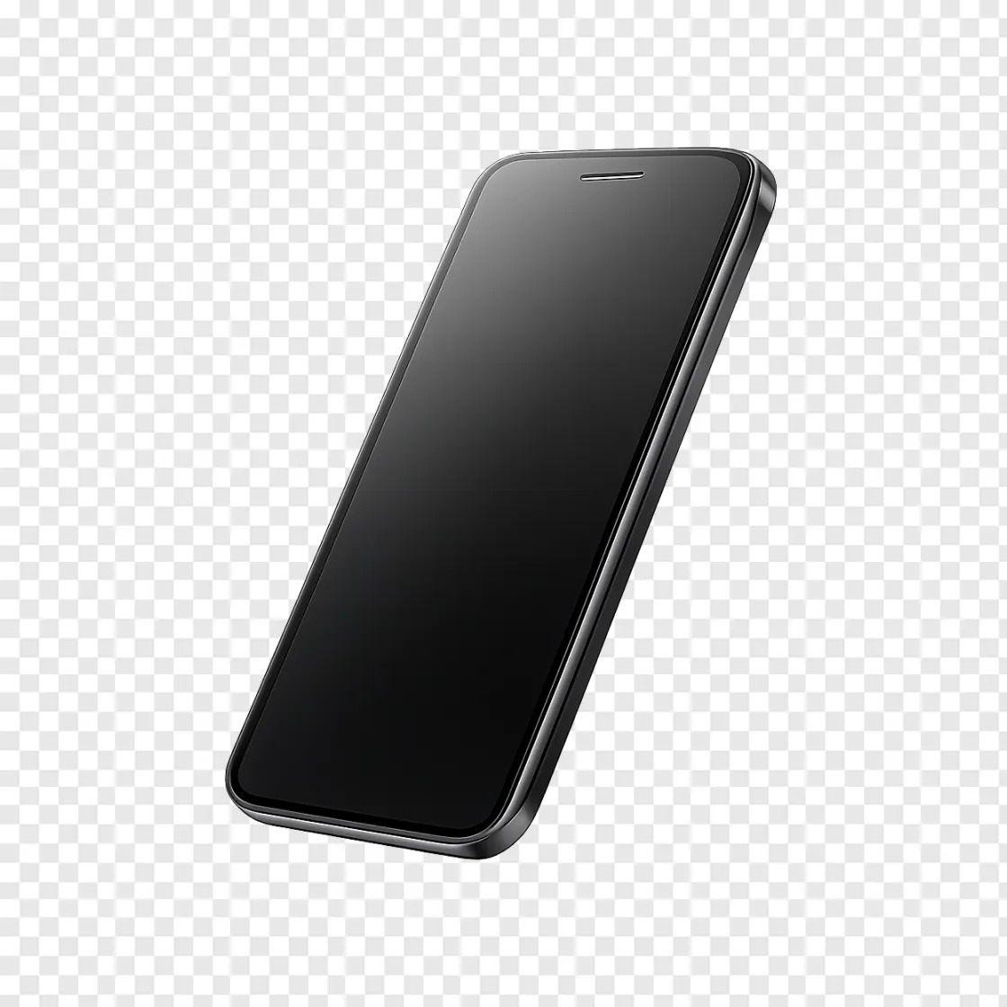 Modern Smartphone Mockup PNG Transparent Background