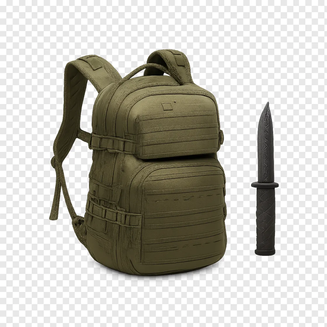Tactical Backpack PNG Free Download