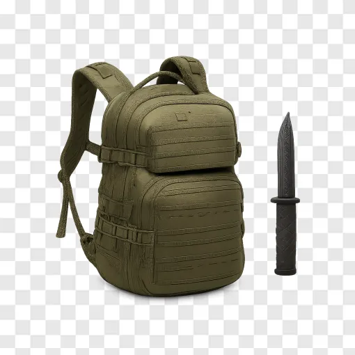 Tactical Backpack PNG Free Download