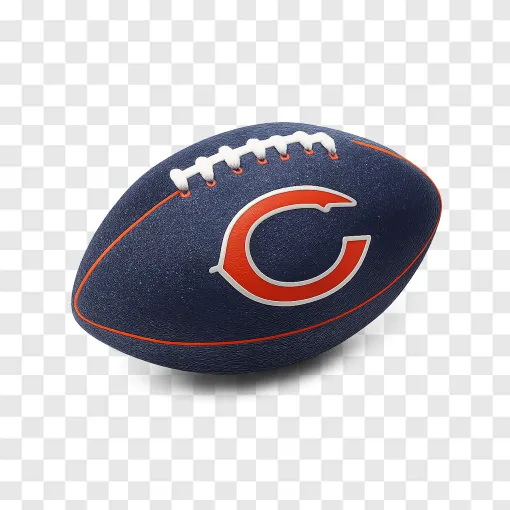 Chicago Bears Football PNG Transparent Background