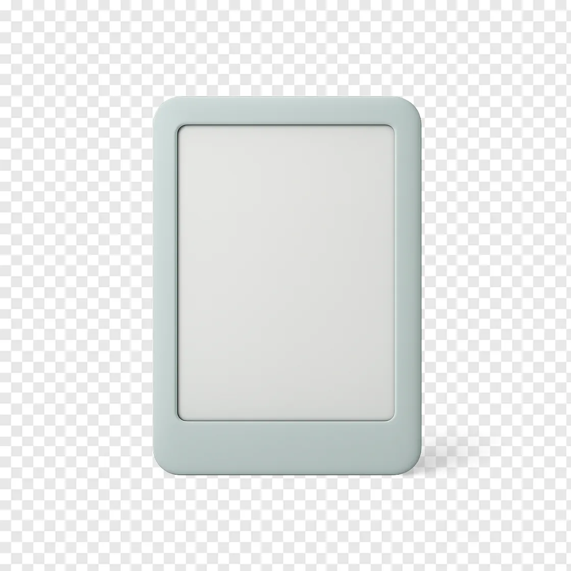 Modern E-Reader Device PNG Transparent Image