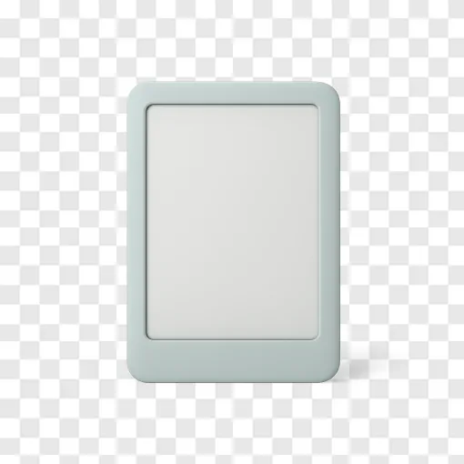 Modern E-Reader Device PNG Transparent Image