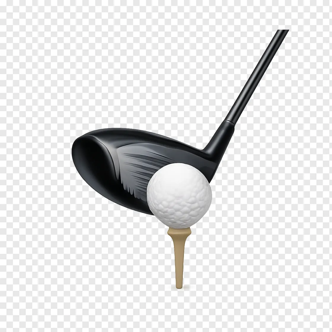 Golf Ball And Club PNG Transparent Image