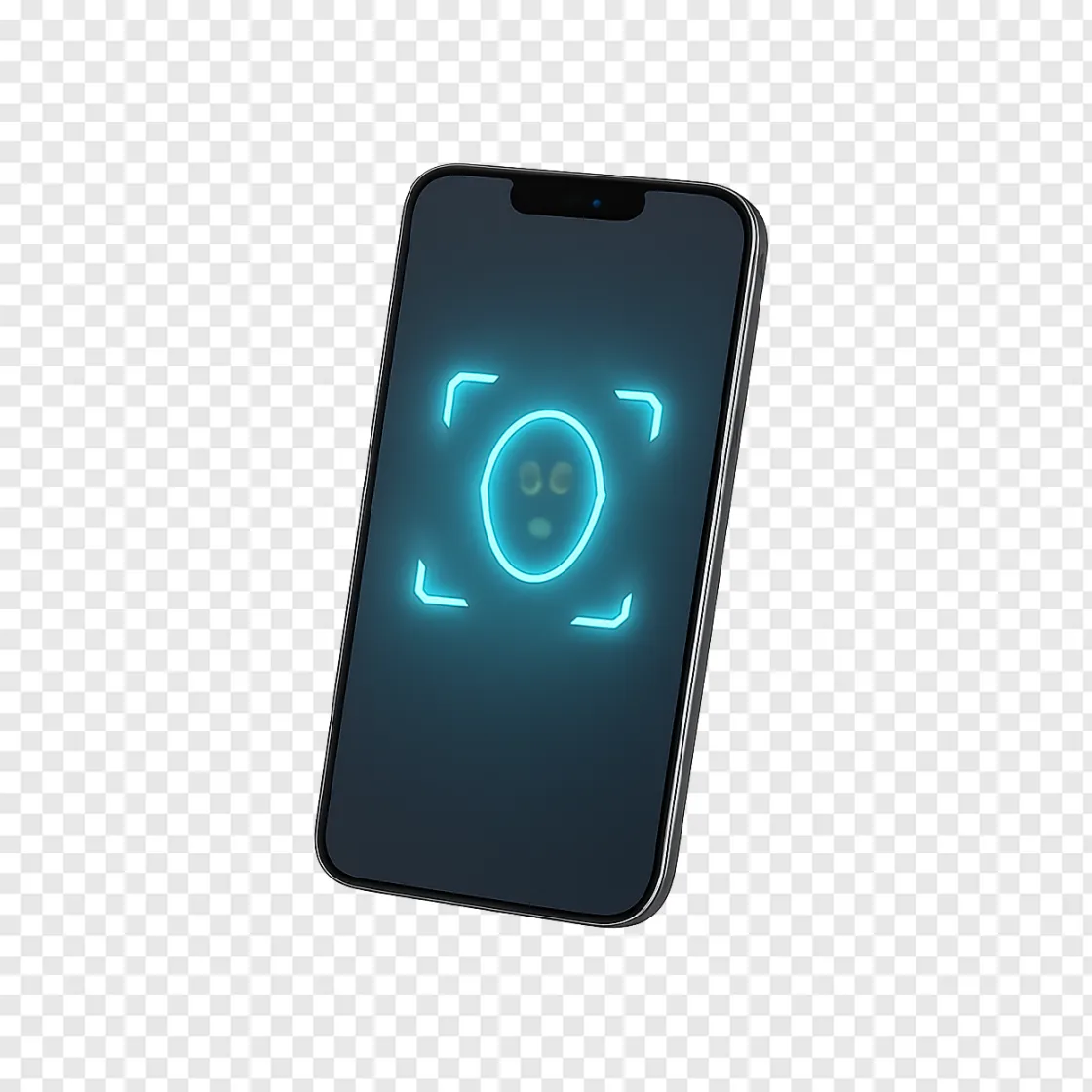 Face ID Icon PNG Transparent Background