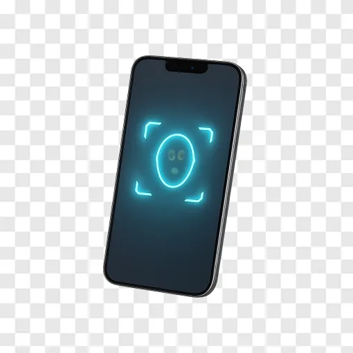 Face ID Icon PNG Transparent Background