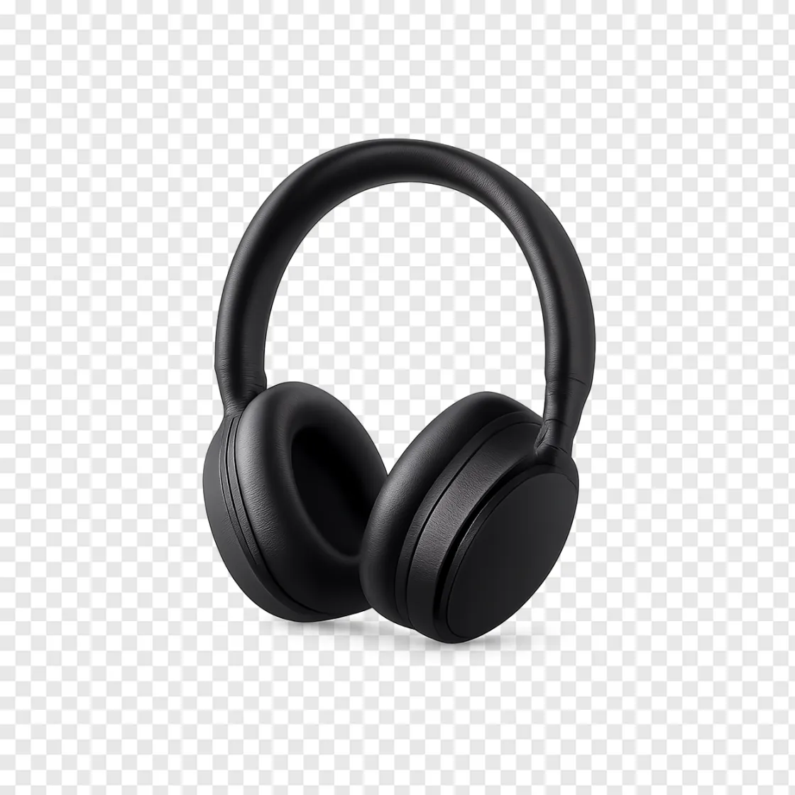 Modern Wireless Headphones PNG Transparent Image