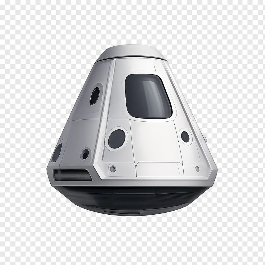 Modern Space Capsule PNG Image For Design