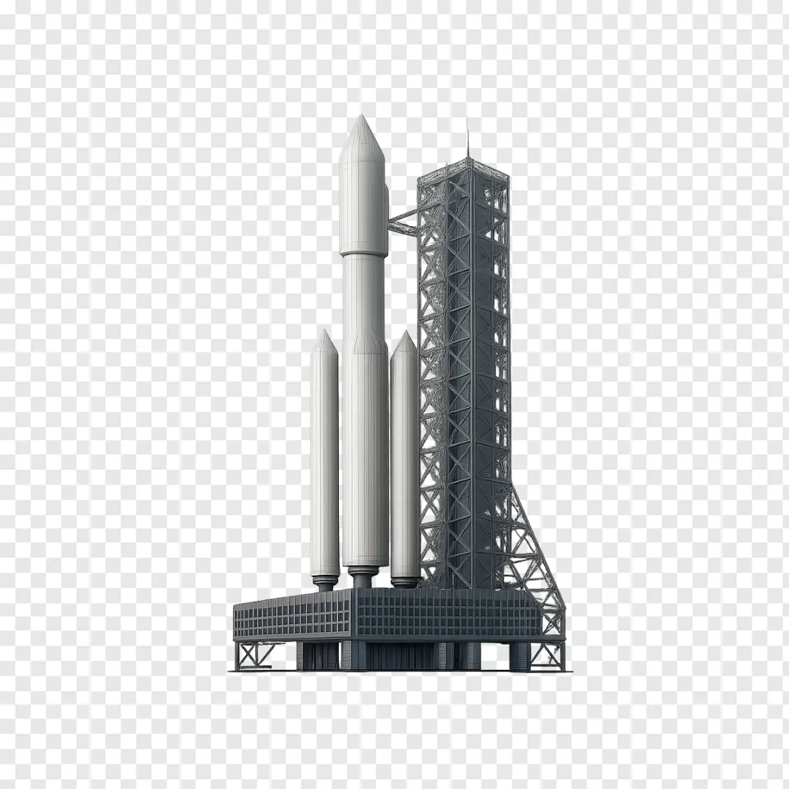 Space Rocket Launch PNG Transparent Background