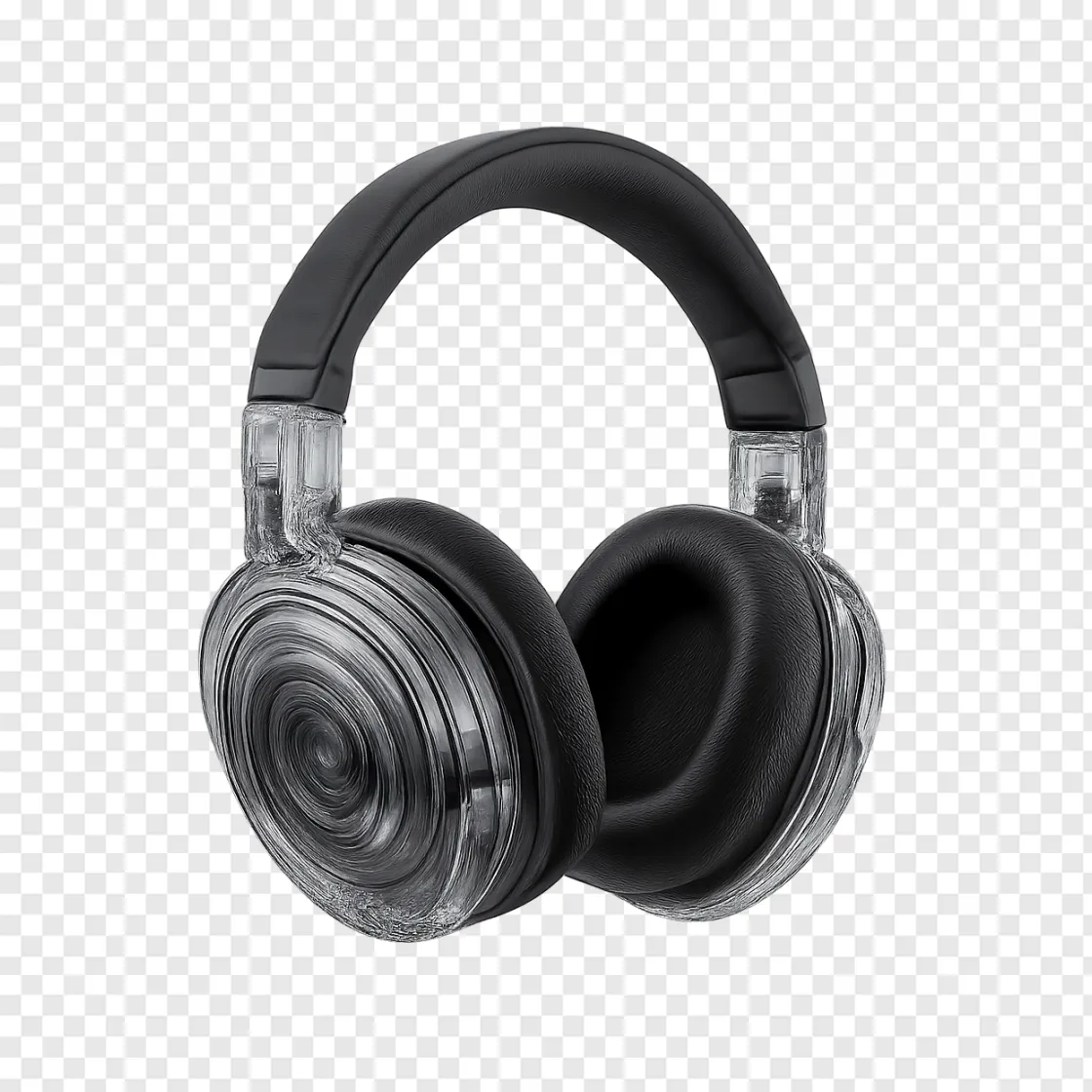 Futuristic Studio Headphone PNG Transparent Image