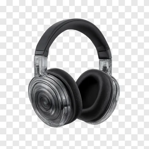 Futuristic Studio Headphone PNG Transparent Image