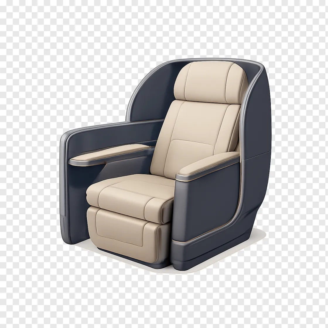 Luxury Airplane First Class Seat PNG