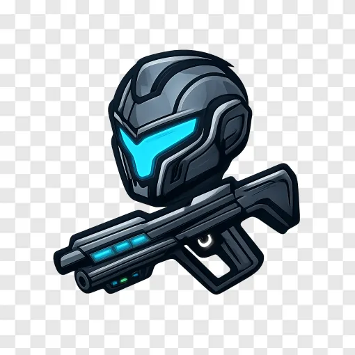 Overwatch Hero Sci-Fi Helmet PNG Transparent