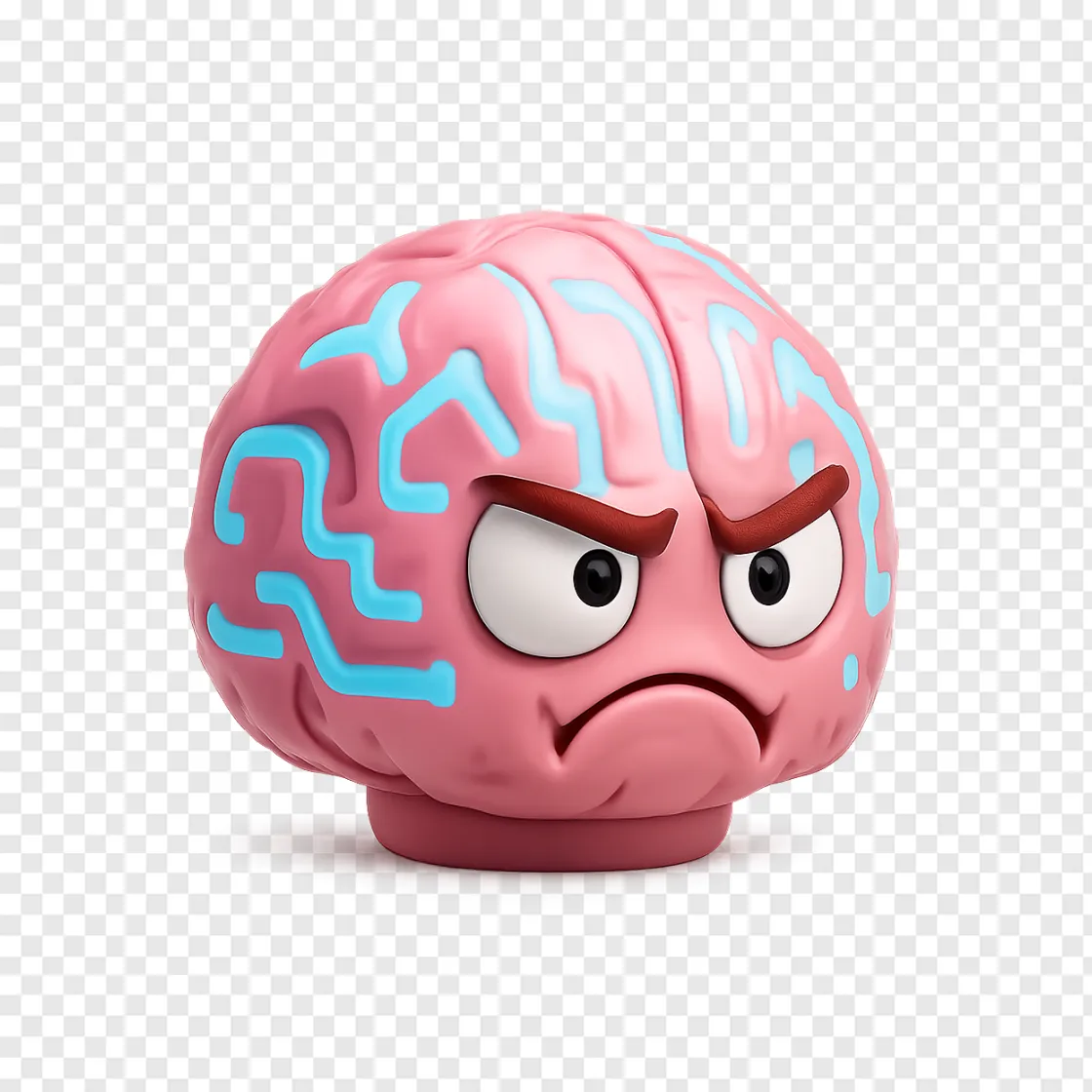 Gamer Brain PNG Icon For Gaming Content