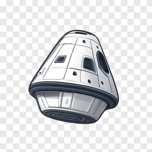 Modern Space Capsule PNG Image For Free Download