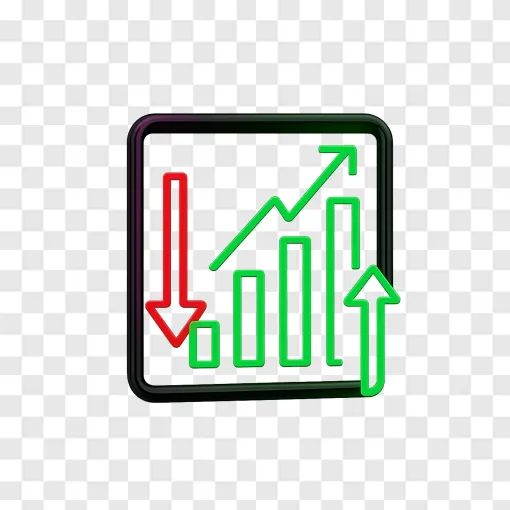 Stock Market Chart PNG Graphic For Financial Design