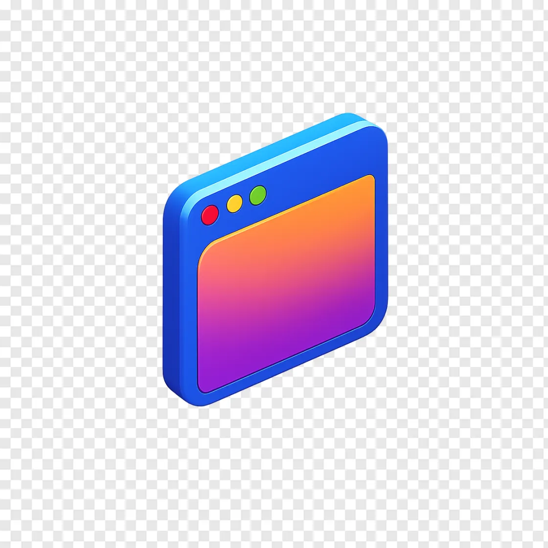 Modern Web Browser Icon PNG