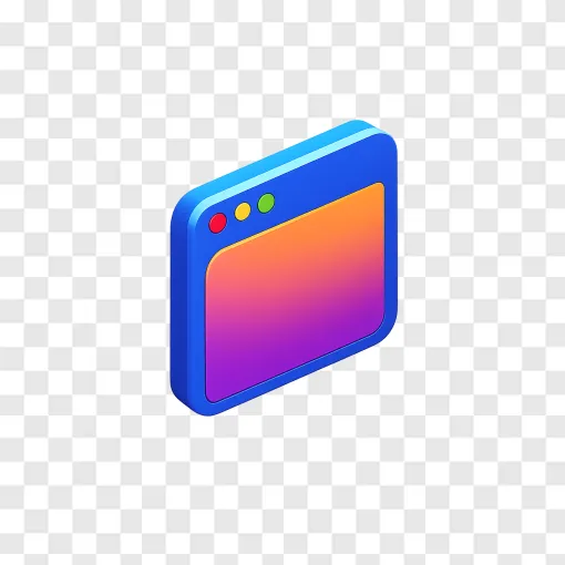 Modern Web Browser Icon PNG