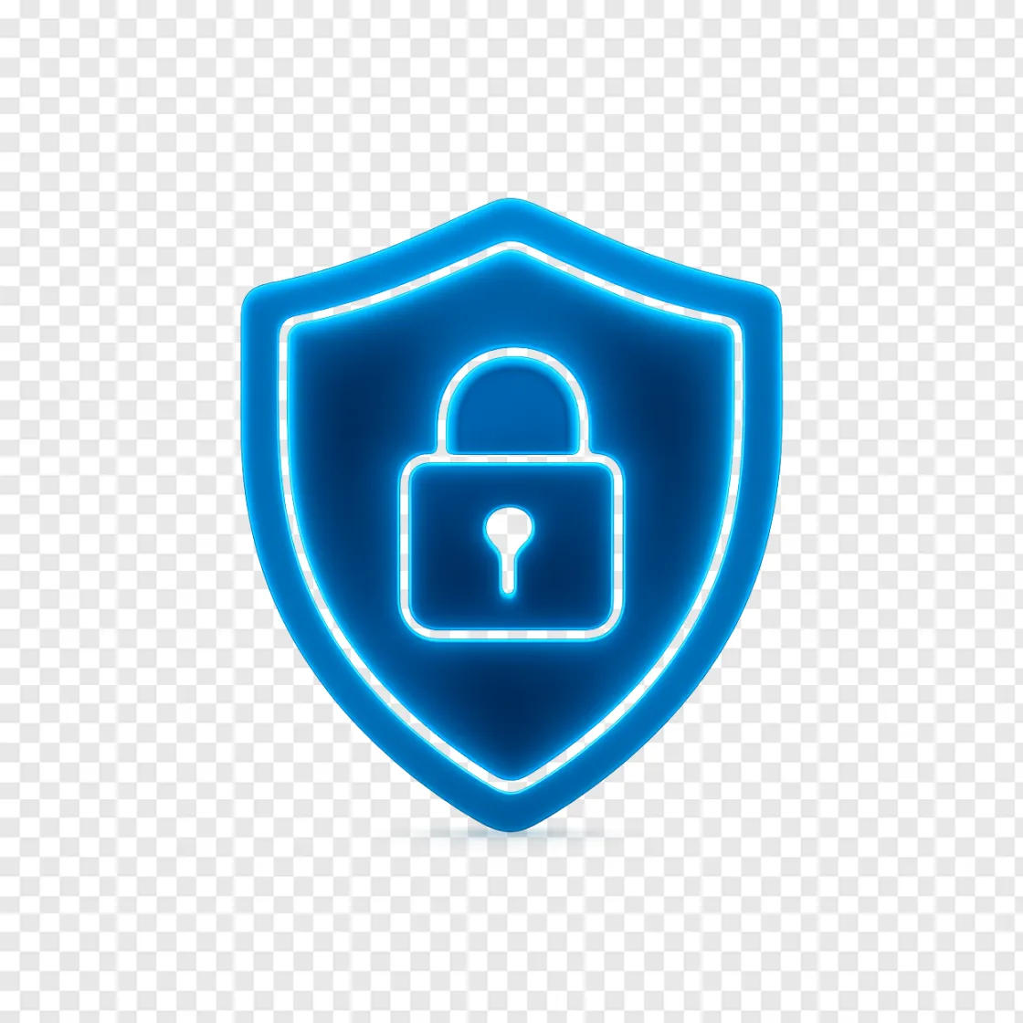 Cybersecurity Privacy Shield PNG Transparent Background