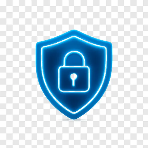 Cybersecurity Privacy Shield PNG Transparent Background