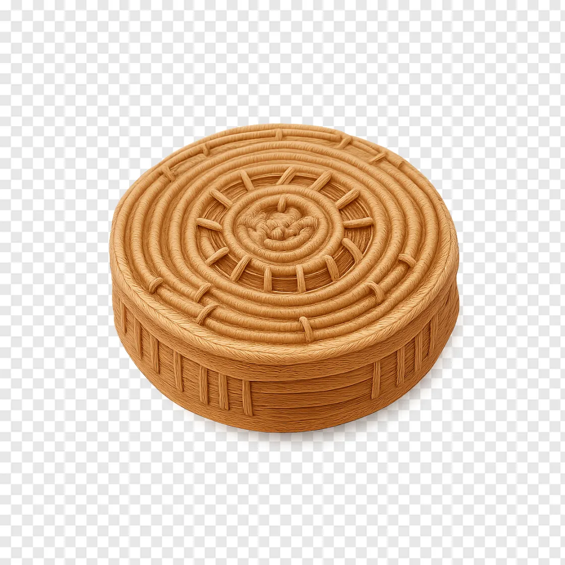 3D Printed Cookie PNG Element For Futuristic Food Designs