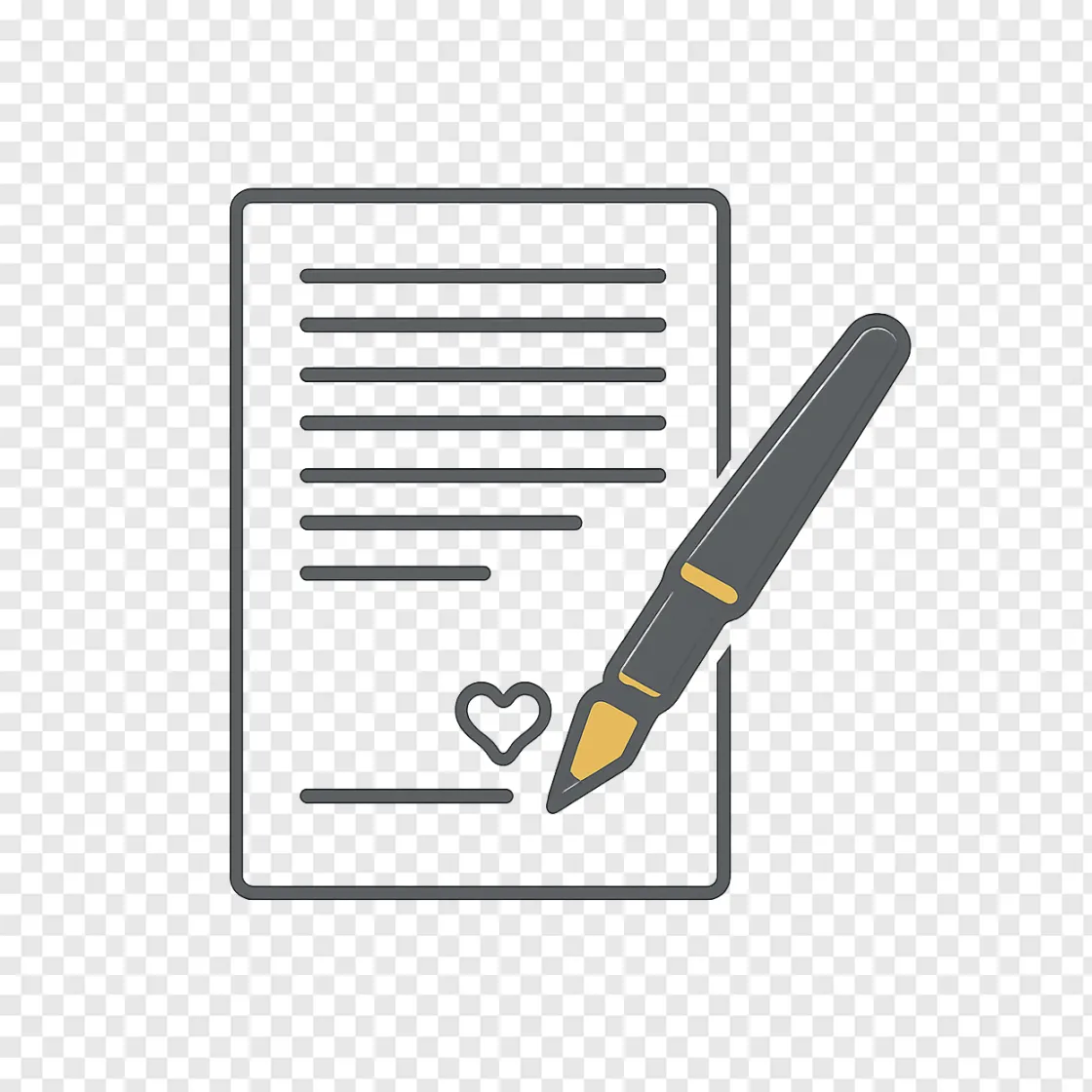 Prenup Agreement Icon PNG With Transparent Background