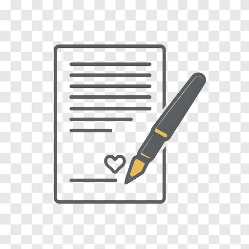 Prenup Agreement Icon PNG With Transparent Background